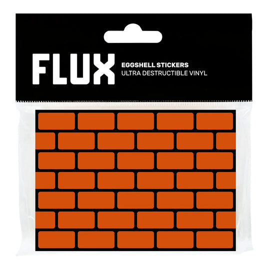 FLUX Eggshell Bricks Stickers - Orange