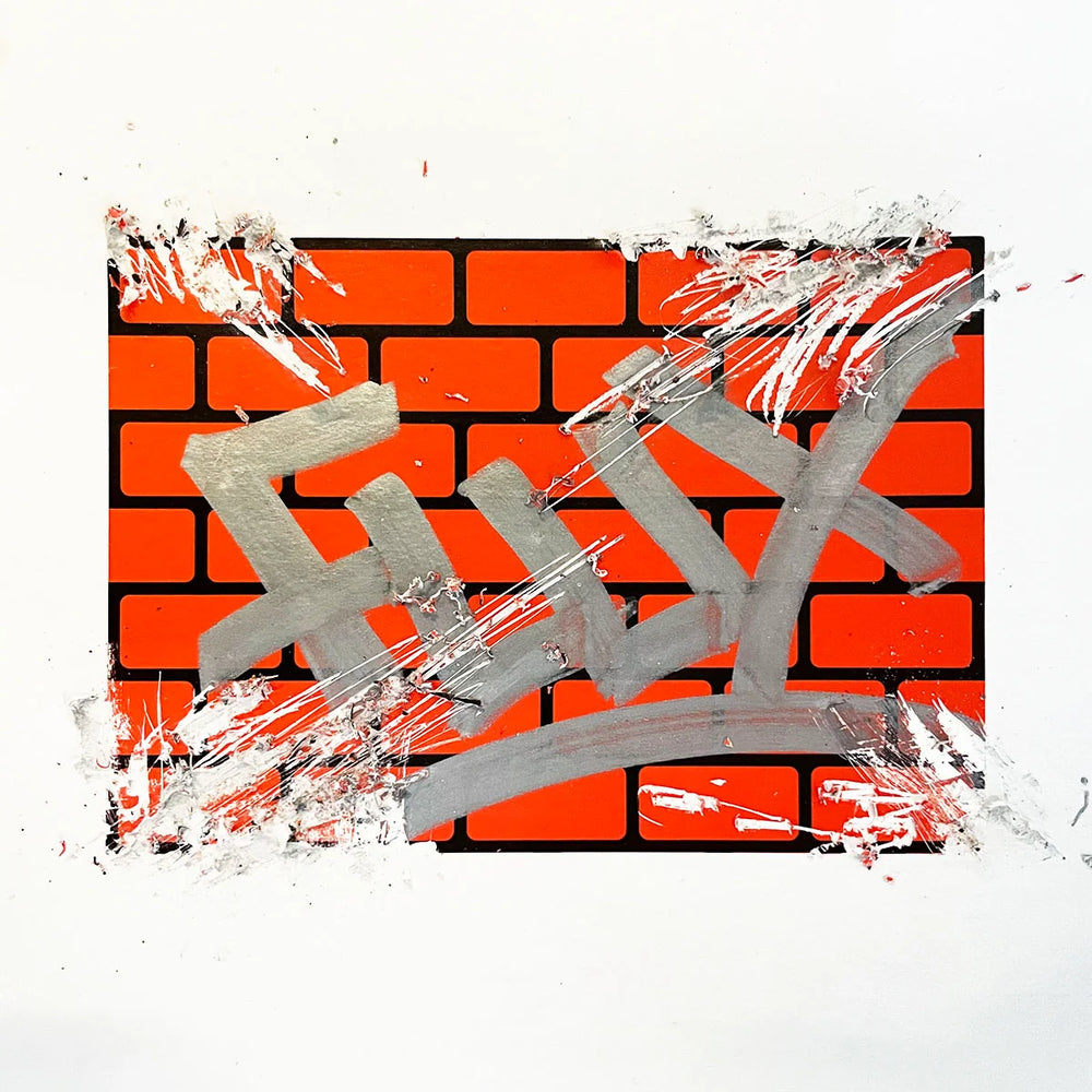 FLUX Eggshell Bricks Stickers - Orange