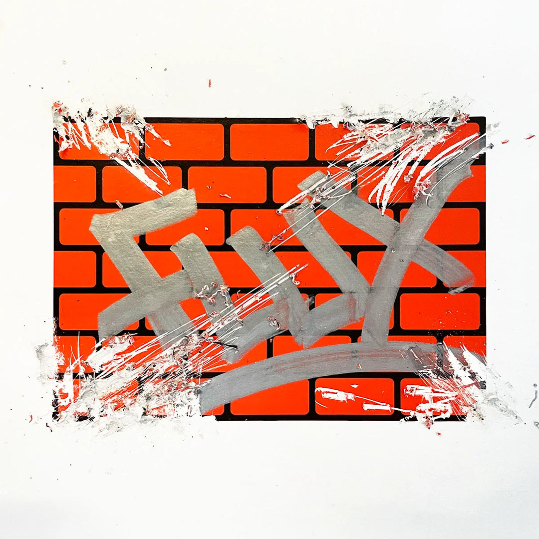 FLUX Eggshell Bricks Stickers - Orange