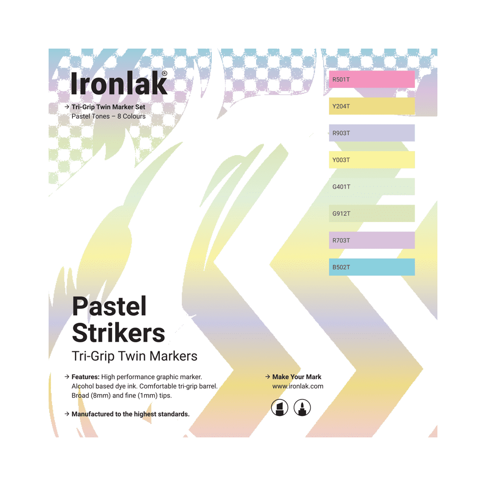 Standard Tones Graphic Marker 8 Pack – Broad Nib