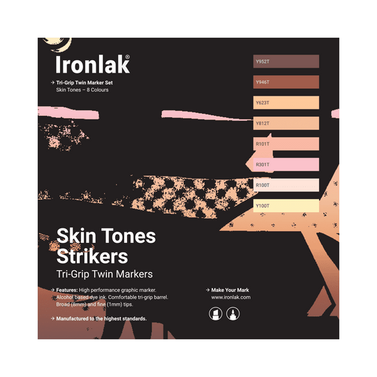 Standard Tones Graphic Marker 8 Pack – Broad Nib