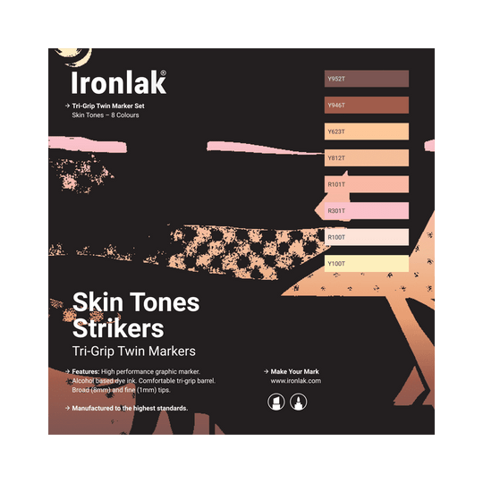 Standard Tones Graphic Marker 8 Pack – Broad Nib